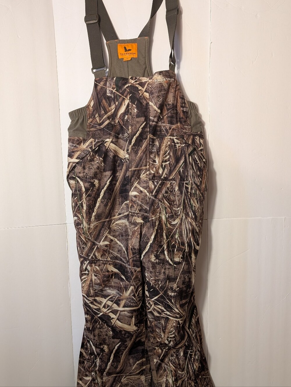 Field & Stream Camouflage Bib Overall Realtree Camo Hunting Size Large